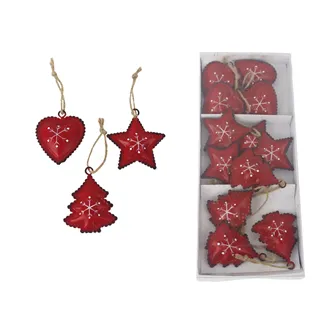 Weihnachtsdeko zum Hängen, 12 Stück K4336