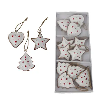 Weihnachtsdeko zum Hängen, 12 Stück K4337