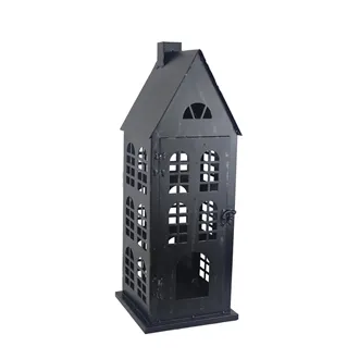 Windlicht Haus Metall mittler K4444/C