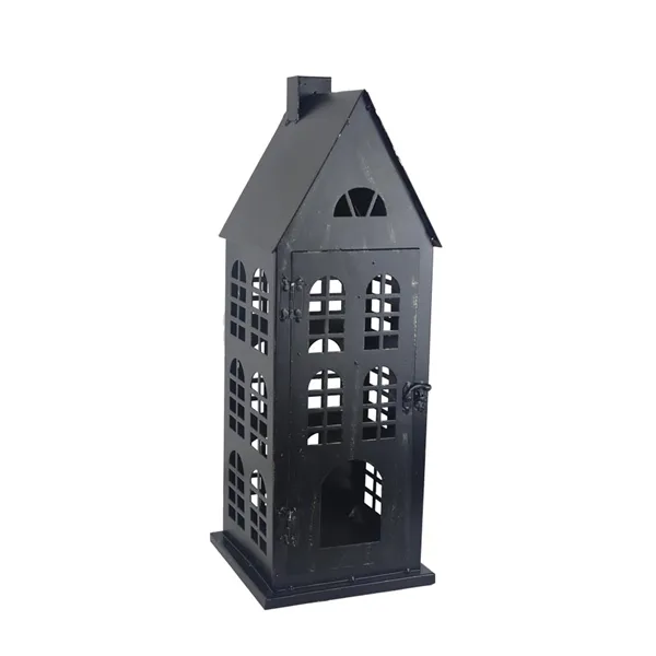 Windlicht Haus Metall mittler K4444/C