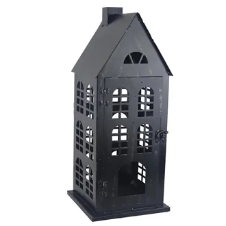 Windlicht Haus Metall maxi K4444/E