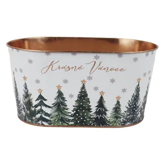 Weihnachts-Blechtopf oval k4988/2