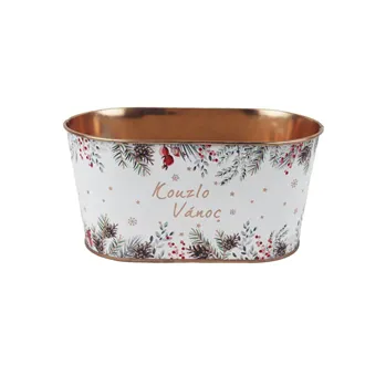 Weihnachts-Blumentopf oval K4990/1