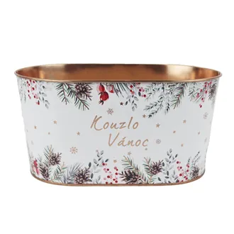 Weihnachts-Blumentopf oval K4990/2