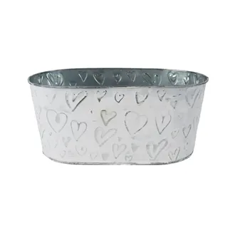 Ovaler Metall-Blumentopf K5042/2