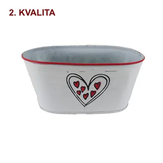 Blumentopf Metall oval K7069