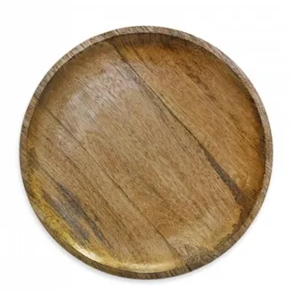 Tablett aus Mangoholz, Durchmesser 30,5 cm, M0097