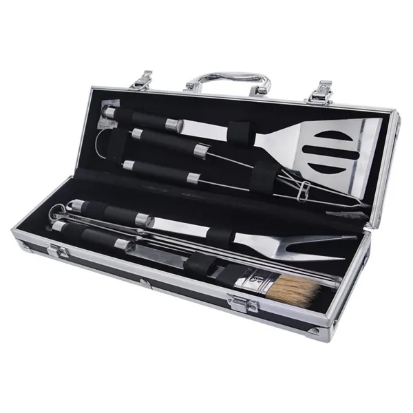 Edelstahl-Grill-Kit + 8 PC Fall O0036
