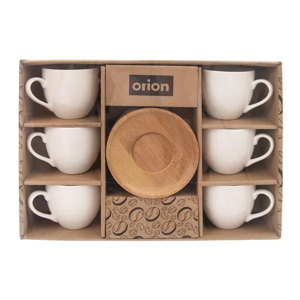 Tasse and Untertasse WHITELINE, 6 St. O0058