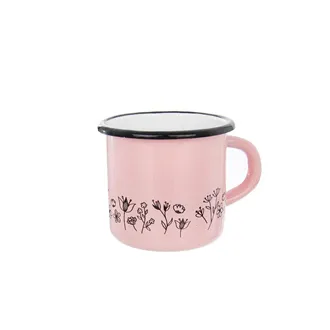 Tasse rosa Emaille WIESE O0088