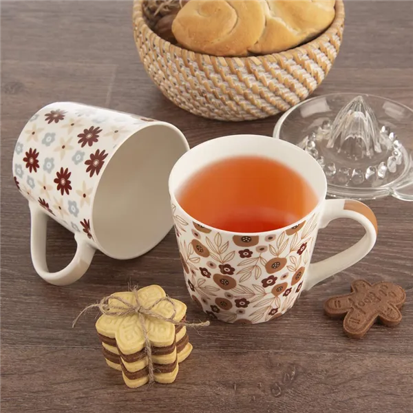 Porzellanbecher BLUME 0,44 l Mix 4er Set O0354