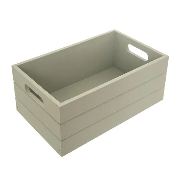 Holzkiste 26x16x11 cm st. Grün