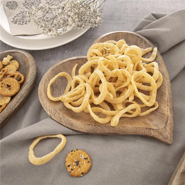 Platte Holz MANGO Herz 25x25 cm