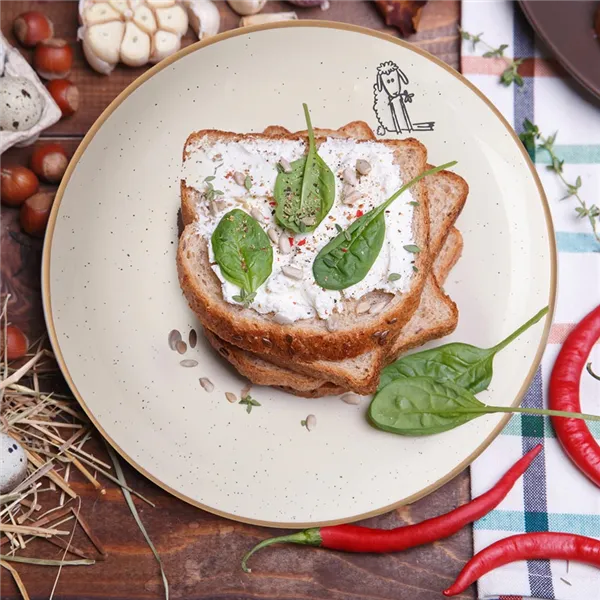 Keramischer Dessertteller BAUERNHOF Schaf O0539