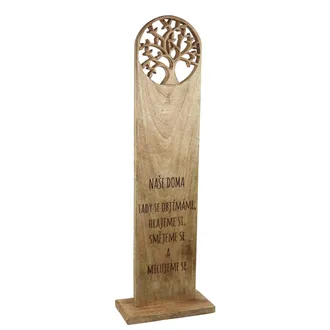 Brett Mango Unser Zuhause 25x12x80 cm