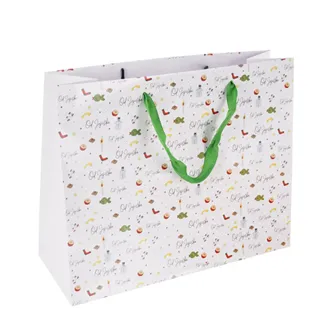 Geschenktüte aus Papier vom Weihnachtsmann, 32 x 12 x 26 cm