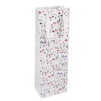 Geschenktüte aus Papier für Wein Surprise, 12 x 8,5 x 36 cm