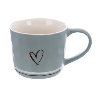 Porzellantasse HERZ 0,4 l blau O0644-13