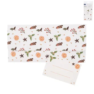 Papierumschlag DUFT VON WEIHNACHTEN + Karte O0645