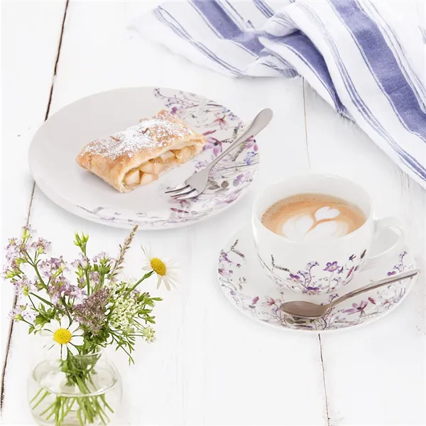 Porzellanbecher + Untertasse WIESE 0,28 l O0650