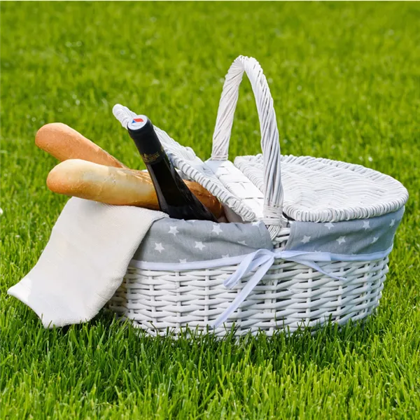 Picknickkorb weiss P0866