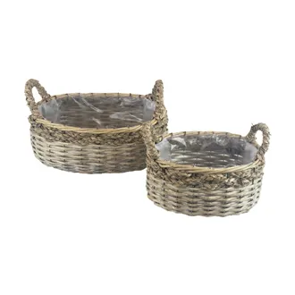 Korb mit Folie zum Bepflanzen 2 Stück P2253