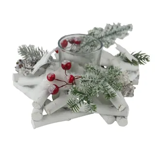 Weihnachtskerzenständer für eine Kerze P2288