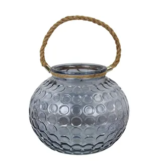 Glas Dekoration grau klein S0072/M