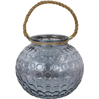 Glas Dekoration grau gross S0072/V