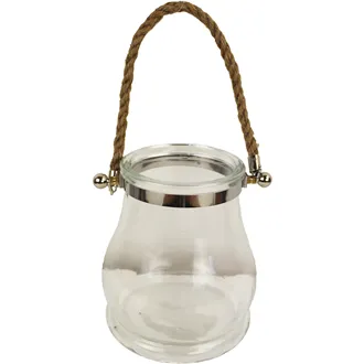 Glas Dekoration klar S0074