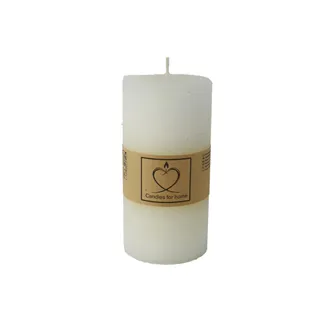 Rustikale Stumpenkerze Creme 7 x 14 cm S0576-26