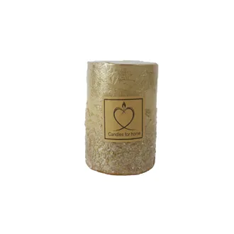 Stumpenkerze Metallic Gold 7 x 10 cm S0583-29