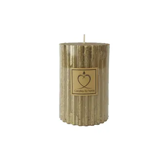 Stumpenkerze Metallic Gold 8 x 12 cm S0586-29