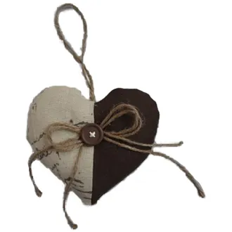 Herz zu hängen braun, X0050