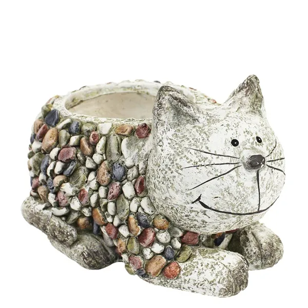 Dekorativer Blumentopf Katze X1337