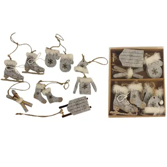 Weihnachtsdekoration, 7 Stk X3528-01