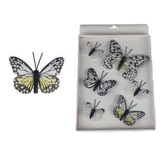 Dekorativer Schmetterling, 6 Stk X4973