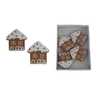 Lebkuchenhaus, 4 Stück X7206