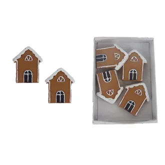Lebkuchenhaus, 4 Stück X7209