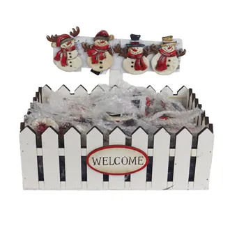 Schachtel mit Weihnachtsmagneten, 72 Stück X7417