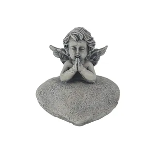 Grabschmuck Herz mit Engel X7467