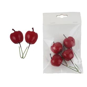 Äpfel auf Draht, 4 Stück X7525