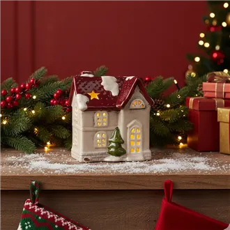 Haus mit LED Dekoration X7547