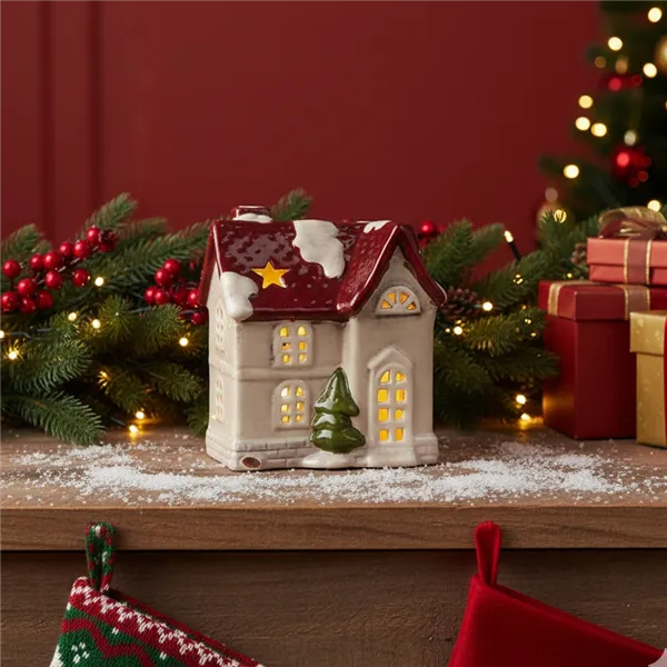 Haus mit LED Dekoration X7547