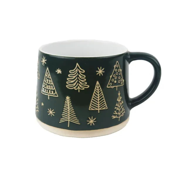 Keramikbecher mit Bäumen in einer Box X7648/S1