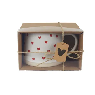 Keramiktasse in Herzform in einer Box X7651/S1