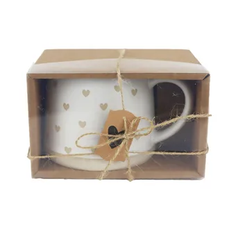 Keramik-Herzbecher in einer Box X7652/S1