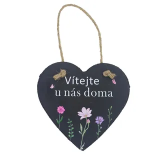 Schiefertafel zum Aufhängen von Herzen X7926