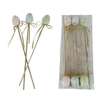 Ostereier-Dekoration, 6 Stück X7965