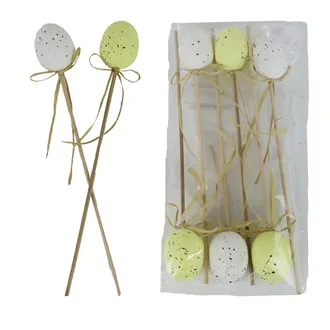 Ostereier-Dekoration, 6 Stück X7968/3
